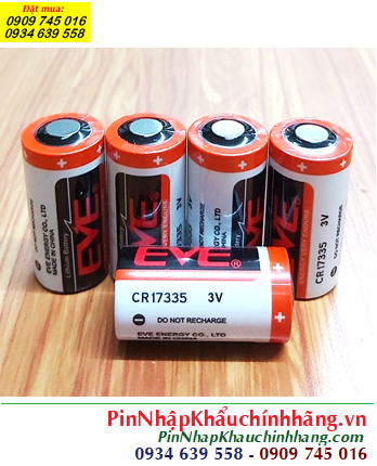 Pin EVE CR17335; Pin nuôi nguồn EVE CR17335 lithium 3.0v (17mmx33.5mm) 2/3A 1500mAh
